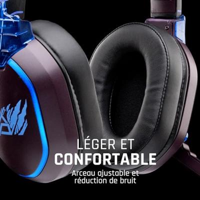 Lexip X TSUME Naruto Shippuden Headset 3 Over Ear headset Kabel, Bluetooth Stereo Zwart, Lila, Blauw Headset, Volumeregeling, Microfoon uitschakelbaar (mute)