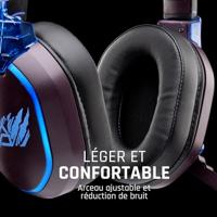 Lexip X TSUME Naruto Shippuden Headset 3 Over Ear headset Kabel, Bluetooth Stereo Zwart, Lila, Blauw Headset, Volumeregeling, Microfoon uitschakelbaar (mute) - thumbnail