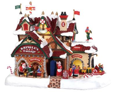 Kersthuisje Kringle's cottage with 4,5V adaptor LEMAX - Lemax