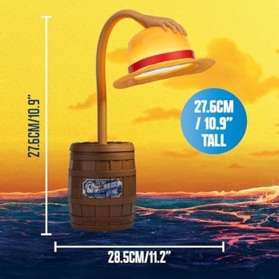One Piece Posable Desk Light Straw Hat 28 cm