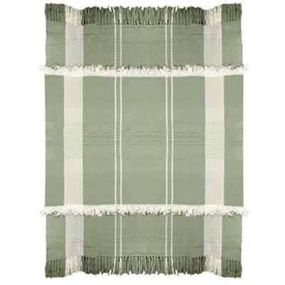 Malagoon Fringe Plaid - Erwtengroen Malagoon Fringe Plaid - Erwtengroen