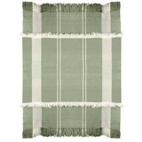 Malagoon Fringe Plaid - Erwtengroen - thumbnail