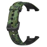 Siliconen bandje met print - Camouflage groen - Xiaomi Smart band 7 Pro - thumbnail