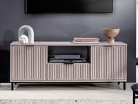 Tv-meubel ASTERISCO 2 deuren 1 lade crème - thumbnail