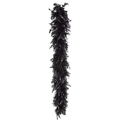 Boa Glamour Zwart met Zilveren tinsel (50gr)