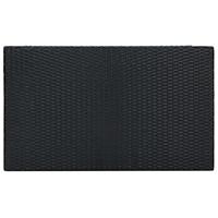 Tuinbartafel 100x60,5x110,5 cm poly rattan zwart - thumbnail