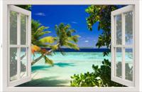 Tuindoek raam malediven 210x140cm Customize-it - Customize it - thumbnail