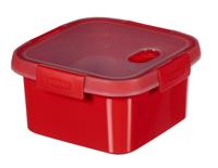 Curver microwave eco steamer stoomtray 1.1l rood - thumbnail