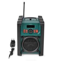 Nedis RDDB3100GN Bouwradio DAB+ FM 15W Bluetooth Wekker IP65 Groen/Zwart - thumbnail