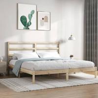 Bedframe zonder matras massief grenenhout 200x200 cm - thumbnail