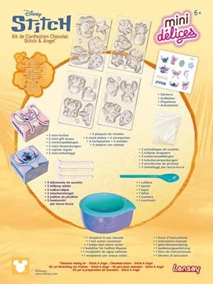 Mini Delights - LANSAY - Chocolademaakset met Stitch en Engel - Geschikt voor kinderen vanaf 6 jaar