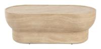 Zuiver Ovale Salontafel 'Noble' Travertinlook, 100 x 50cm - thumbnail