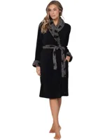 Pastunette dames Badjas - Zwart - Morning Gown - thumbnail