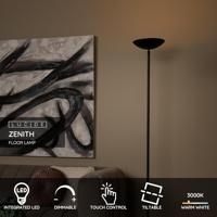 Lucide ZENITH - Vloerlamp - LED Dimb. - 1x20W 3000K - Zwart - thumbnail