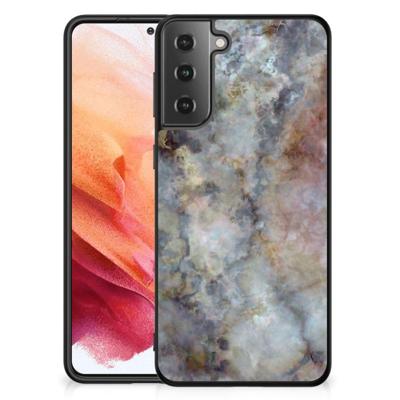 Samsung Galaxy S21 Marmeren Print Telefoonhoesje Marmer Grijs