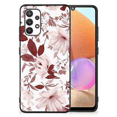 Kleurrijke Telefoonhoesje Samsung Galaxy A32 4G | A32 5G Enterprise Editie Watercolor Flowers Kleurrijke Telefoonhoesje Samsung Galaxy A32 4G | A32 5G Enterprise Editie Watercolor Flowers