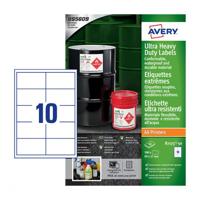 Etiket Avery B7173-50 99x57mm polyethyleen wit 500 etiketten - thumbnail