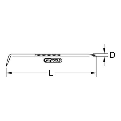 KS Tools 9632510 Kraspen Aluminium, Brons