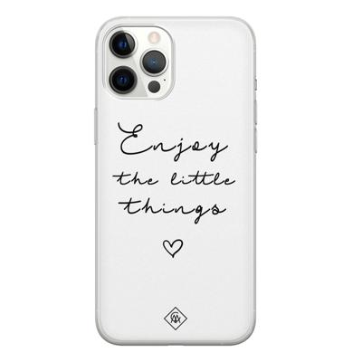 iPhone 12 Pro Max siliconen hoesje - Enjoy life