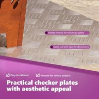 VidaXL Trap tread rechthoekig 2 pcs zilver 100 x 40 cm aluminium - thumbnail