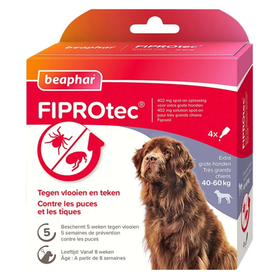 Beaphar Fiprotec Spot-On Hond 40-60kg - 4 pip