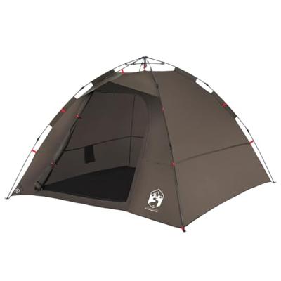 VidaXL Tent 4-persoons snelontgrendeling bruin