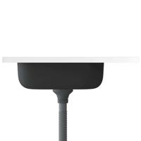 Gootsteen met afvoerset 600x600x155 mm roestvrij staal zilver - thumbnail