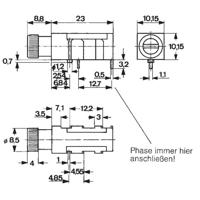 Mentor 1906.1031 1906.1031 Zekeringhouder Geschikt voor Buiszekering 5 x 20 mm 6.3 A 1 stuk(s) - thumbnail