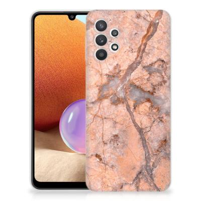 Samsung Galaxy A32 4G | A32 5G Enterprise Editie | TPU | Siliconen hoesje | Marmer Oranje Samsung Galaxy A32 4G | A32 5G Enterprise Editie | TPU | Siliconen hoesje | Marmer Oranje