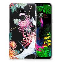 LG G8 Thinq TPU Hoesje Bird Flowers - thumbnail