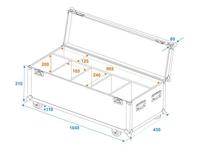 Roadinger ROADINGER Flightcase 4x LED Umbrella - thumbnail