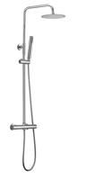 Twenty eco thermostatische regendoucheset opbouw rond chroom - thumbnail