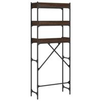 Wasmachinerek 67x25x163 cm bewerkt hout bruineikenkleurig - thumbnail