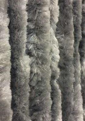 Kattenstaart vliegengordijn 90x220 grijs gevlamd