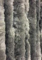 Kattenstaart vliegengordijn 90x220 grijs gevlamd - thumbnail