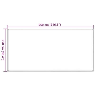 VidaXL Tenttapijt 250x550 cm zwart - thumbnail