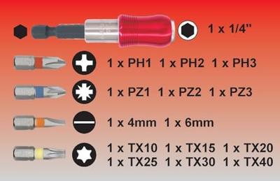 Connex COXB973915 Bitset 15-delig