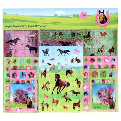Basic Stickerset paarden 500+