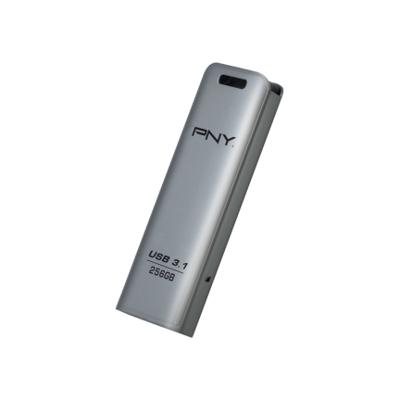 PNY Elite Steel USB-stick 256 GB Zilver FD256ESTEEL31G-EF USB-A 3.1 Gen 1