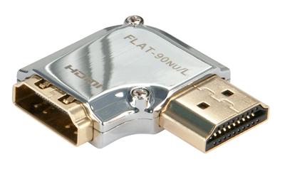 Lindy 41508 haaks koppelstuk CROMO HDMI, M-F - [41508]