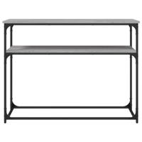 Wandtafel 100x35,5x75 cm bewerkt hout grijs sonoma eikenkleurig - thumbnail