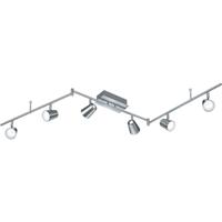 LED Plafondspot - Trion Narca - 36W - Warm Wit 3000K - 6-lichts - Rechthoek - Mat Nikkel - Aluminium - thumbnail