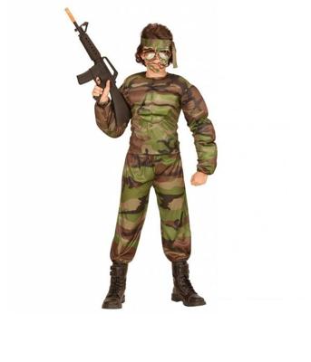 Gespierde super soldaten kostuum kind