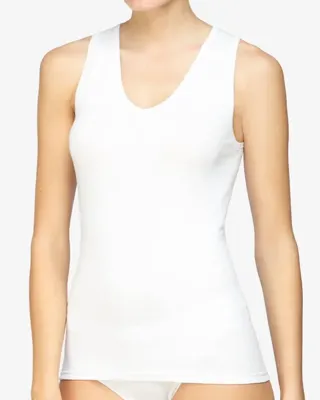 Dames hemdje 7528 spencer model - Dames katoenen onderhemd V-hals - Singlet