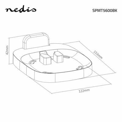 Nedis spmt5600bk speakerbeugel sonos one zwart