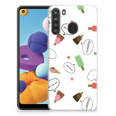 Samsung Galaxy A21 | Siliconen Case | IJsjes Samsung Galaxy A21 | Siliconen Case | IJsjes