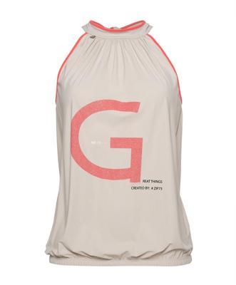 Zip73 510/01 Haltertop Tops En Singlets 09/sand