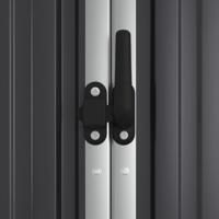 VidaXL Tuinschuur 161x89x161 cm gegalvaniseerd staal antracietkleurig - thumbnail