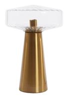 Light & Living Tafellamp 'Pleat' Glas, 45cm, kleur Transparant - thumbnail