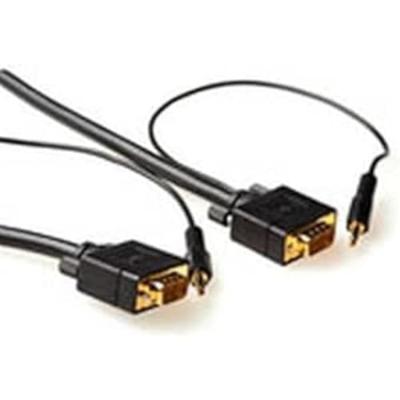 ACT AK4992 Ultra High Performance VGA + Audio Aansluitkabel male/male - 5 meter